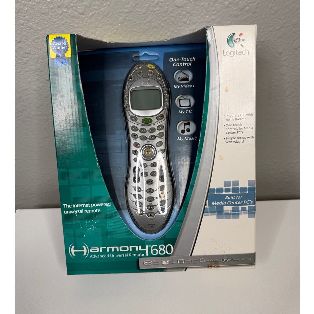 Logitech Harmony 680 Advanced Universal Remote / New In Box
